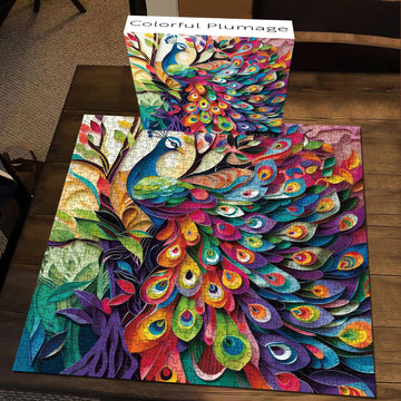 Puzzle colpi di piumaggio colorato 1000 pezzi